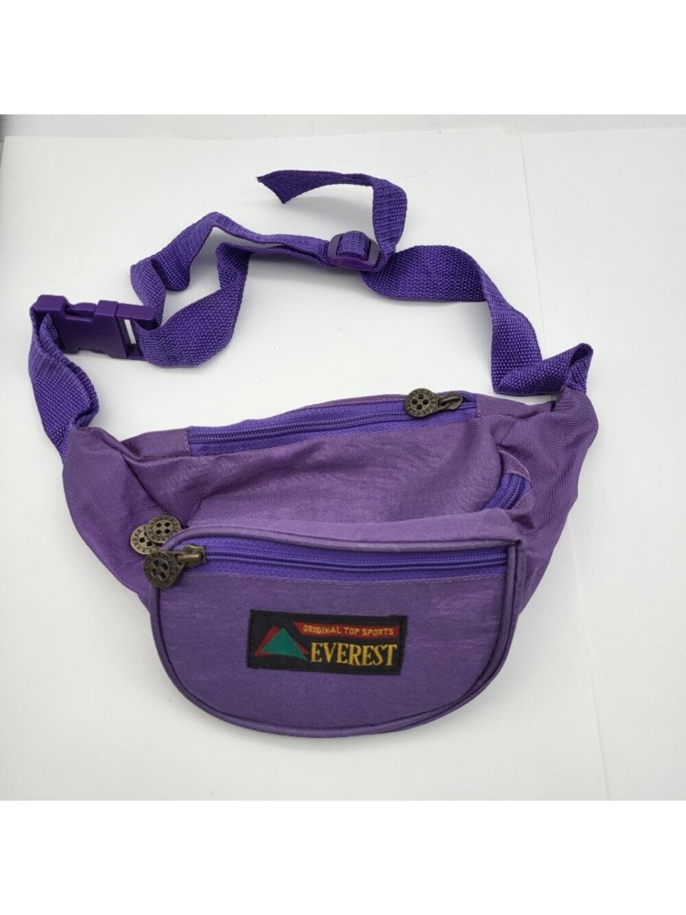 Vintage Nylon Fanny Pack Purple Gorpcore Retro Waist bag